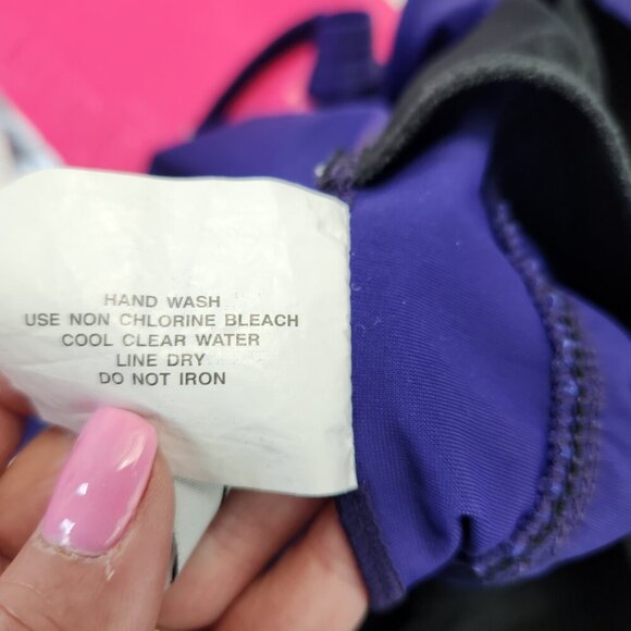 Trimshaper Chic Ruched Purple One Piece Swimsuit size 18 Shaper Sliming - Picture 9 of 12